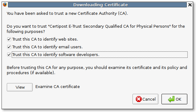 Import the certificate of your CA into Firefox